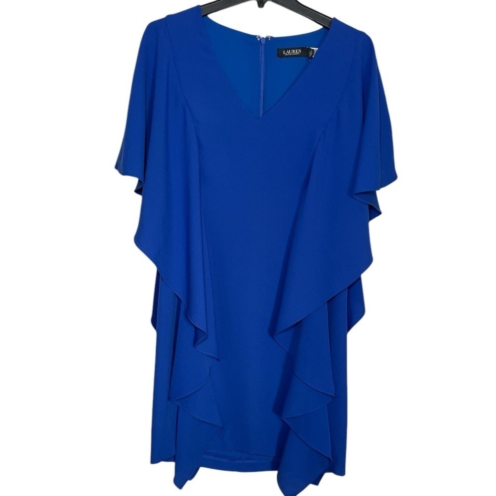 Lauren by Ralph Lauren Georgette Caftan Cocktail Dress sz 2